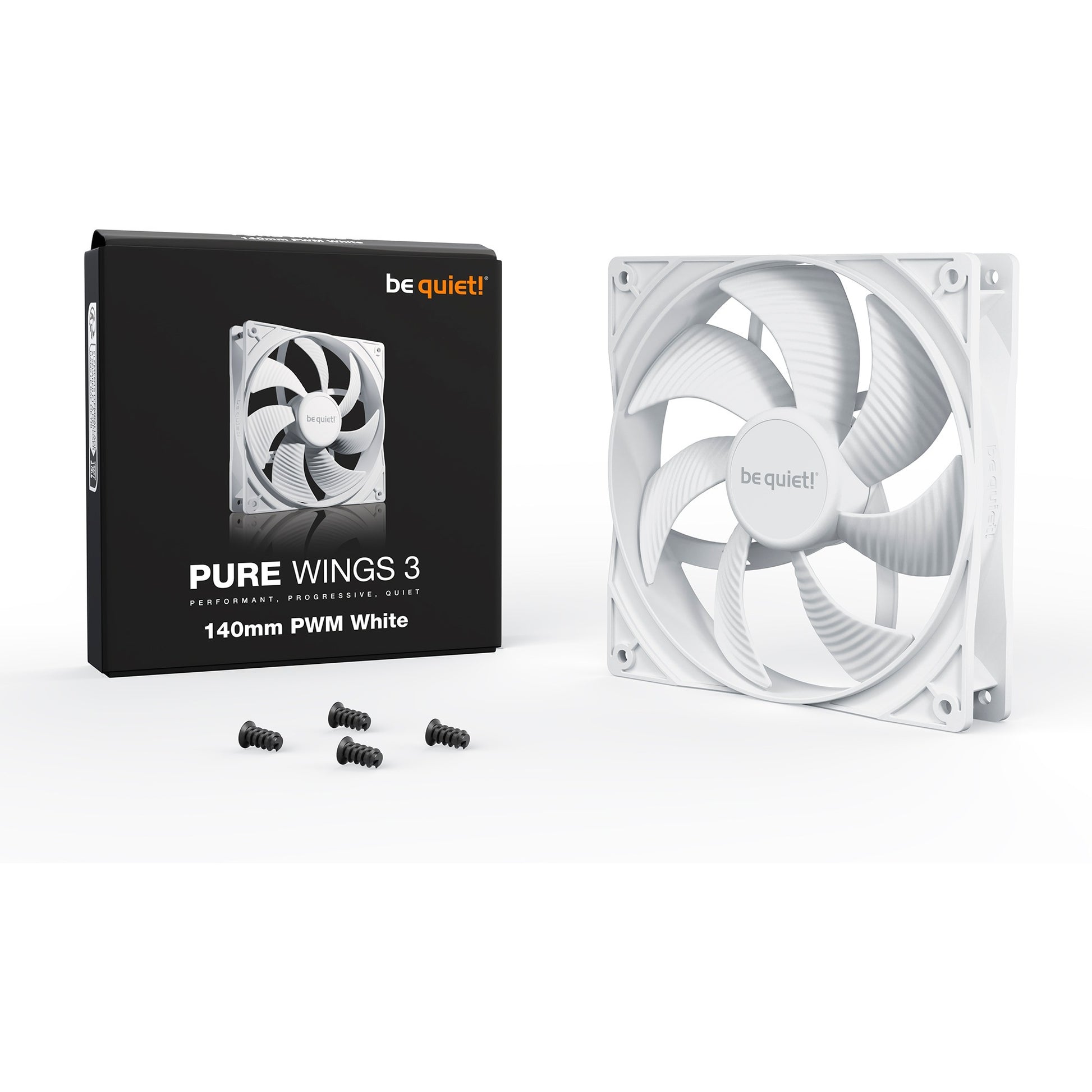 Soyez silencieux! Pure 3 140 mm pwm blanc