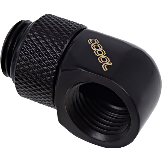 Alphacool eiszapfen connecteur en L rotatif g1 4 ag vers g1 4 ig connexion (noir)