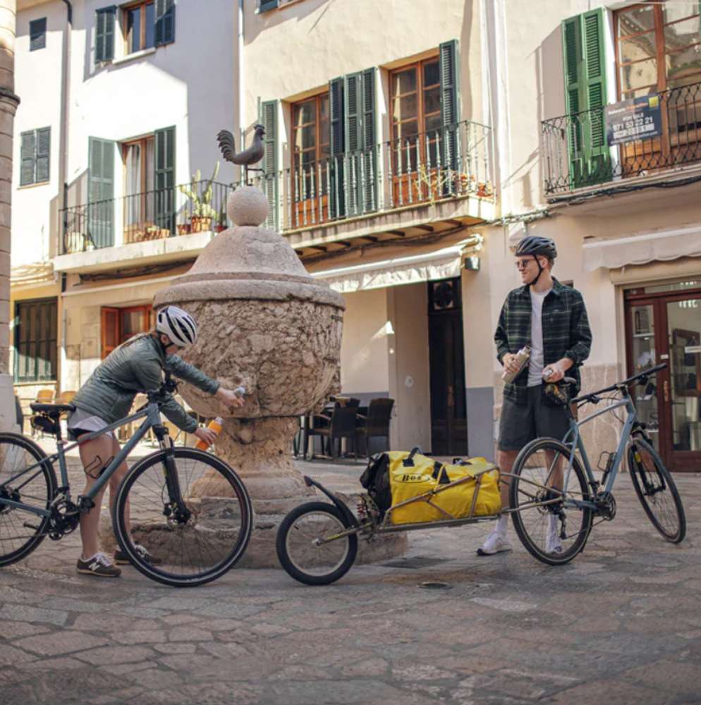 Remorque vélo Bob yak noire sans sac