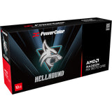 Carte graphique Powercolor Radeon RX 9070 Gre Hellhound 12 Go GDDR6 (noir, RDNA4, 3x Display Port, 1x HDMI 2.1) - afbeelding 9