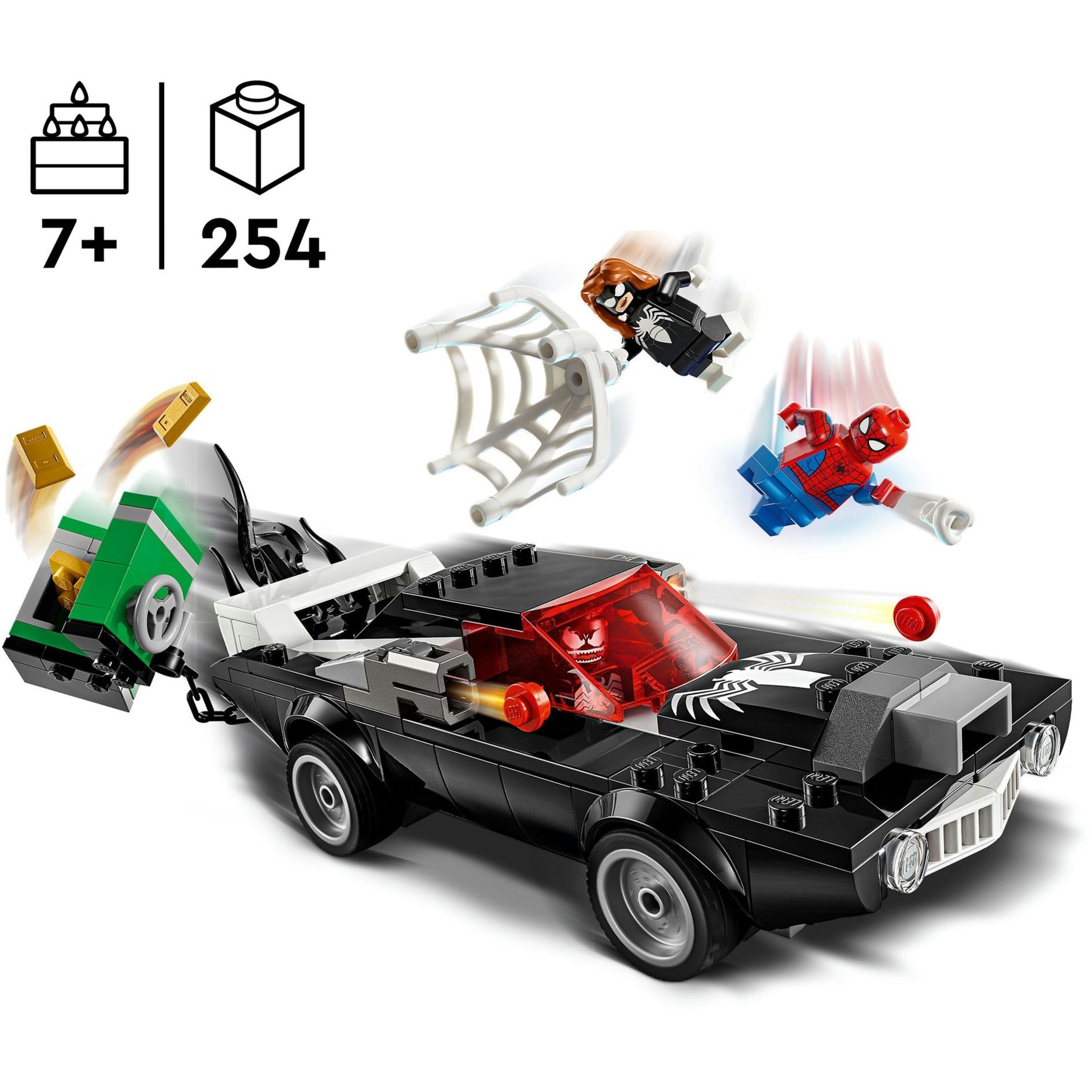 LEGO LEGO Super Heroes 76309 Spider-Man Vs. Voiture classique de venin