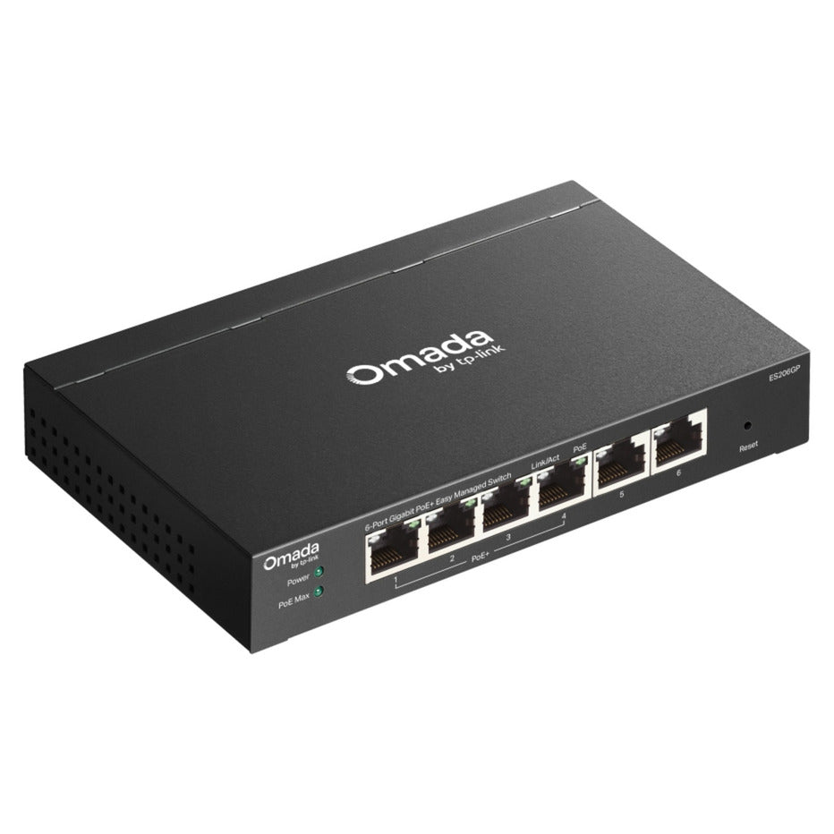 Commutateur tp-link omada es206gp (noir, 4x poe+)