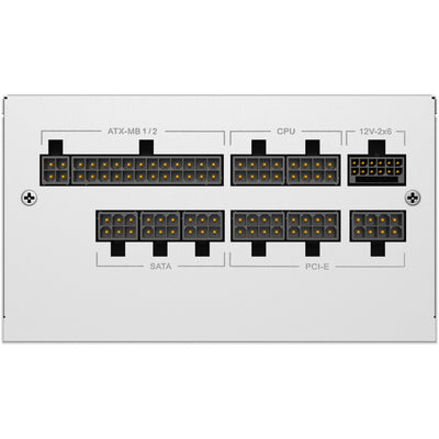 Alimentation modulaire Sharkoon rebel p20 gen2 de 850 watts (blanc, 1x 12v-2x6, 3x pcie)