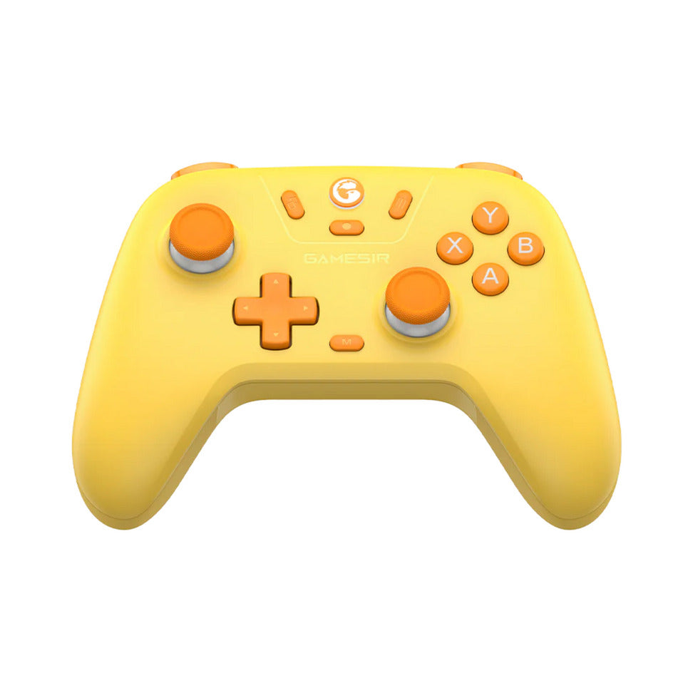 Manette multiplateforme Gamesir Nova Lite (Jaune, PC, Steam, Android, iOS, Switch, Bluetooth 2,4 GHz USB)