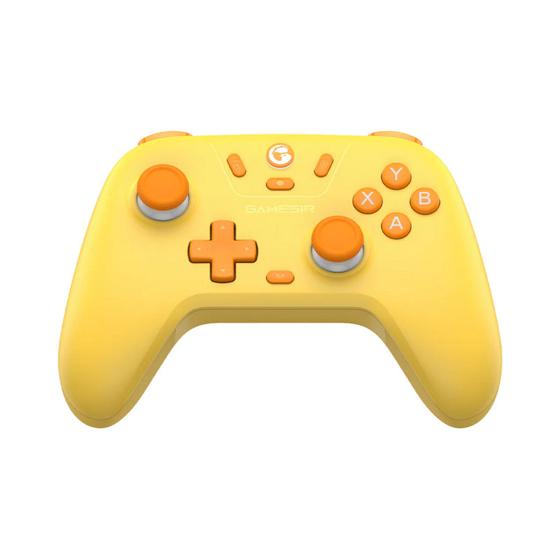 Manette multiplateforme Gamesir Nova Lite (Jaune, PC, Steam, Android, iOS, Switch, Bluetooth 2,4 GHz USB)