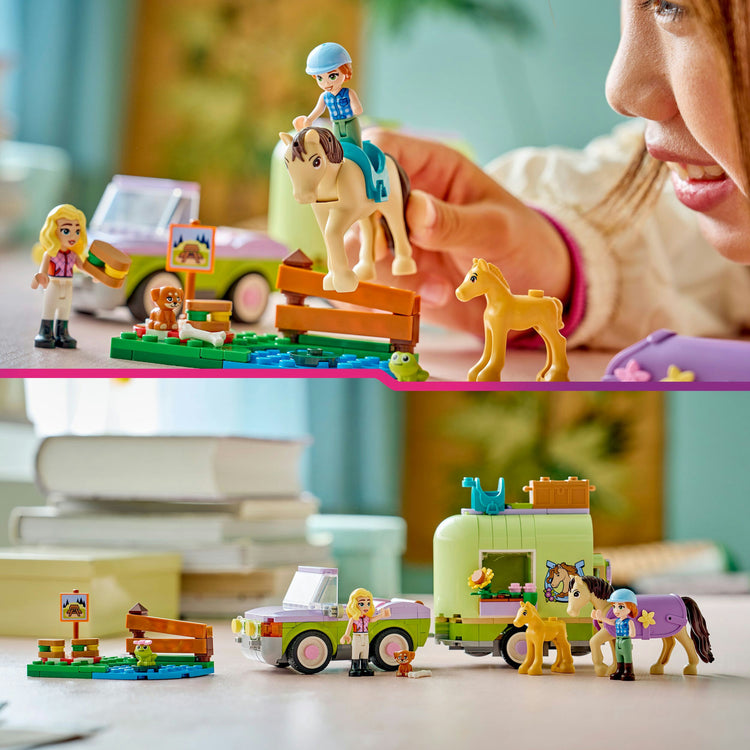 LEGO Friends 42695 remorque et cheval et poulain