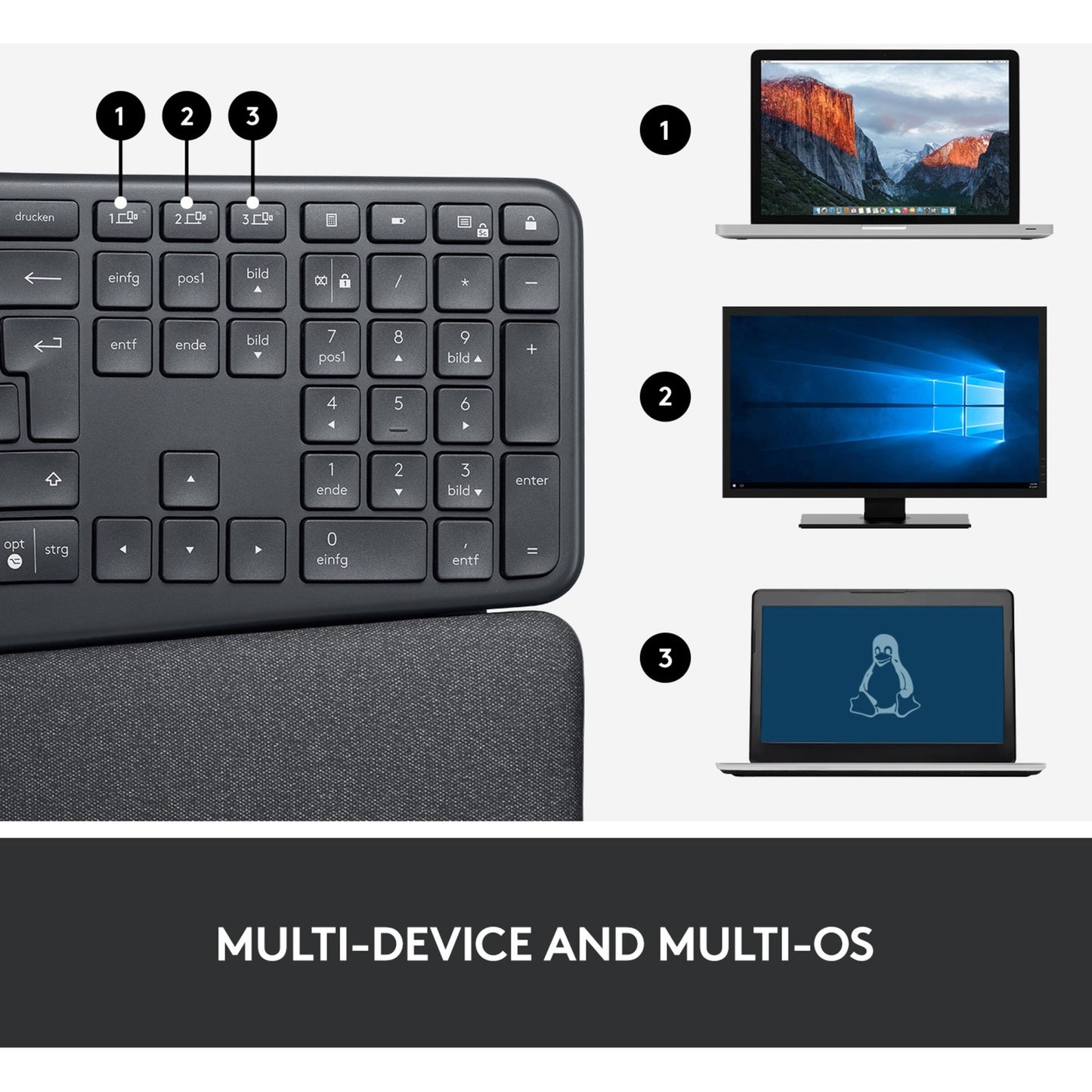 Clavier Logitech K860 ERGO