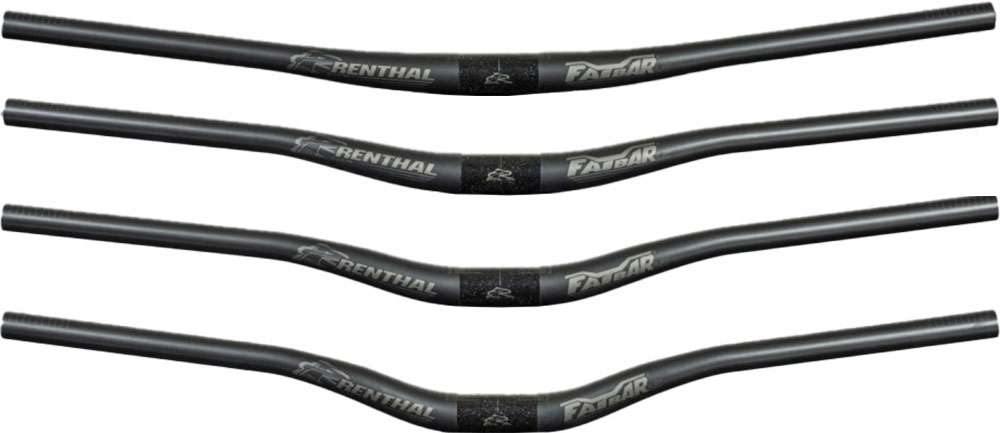 Guidon Renthal v3 fatbar lite en carbone riser 760 mm