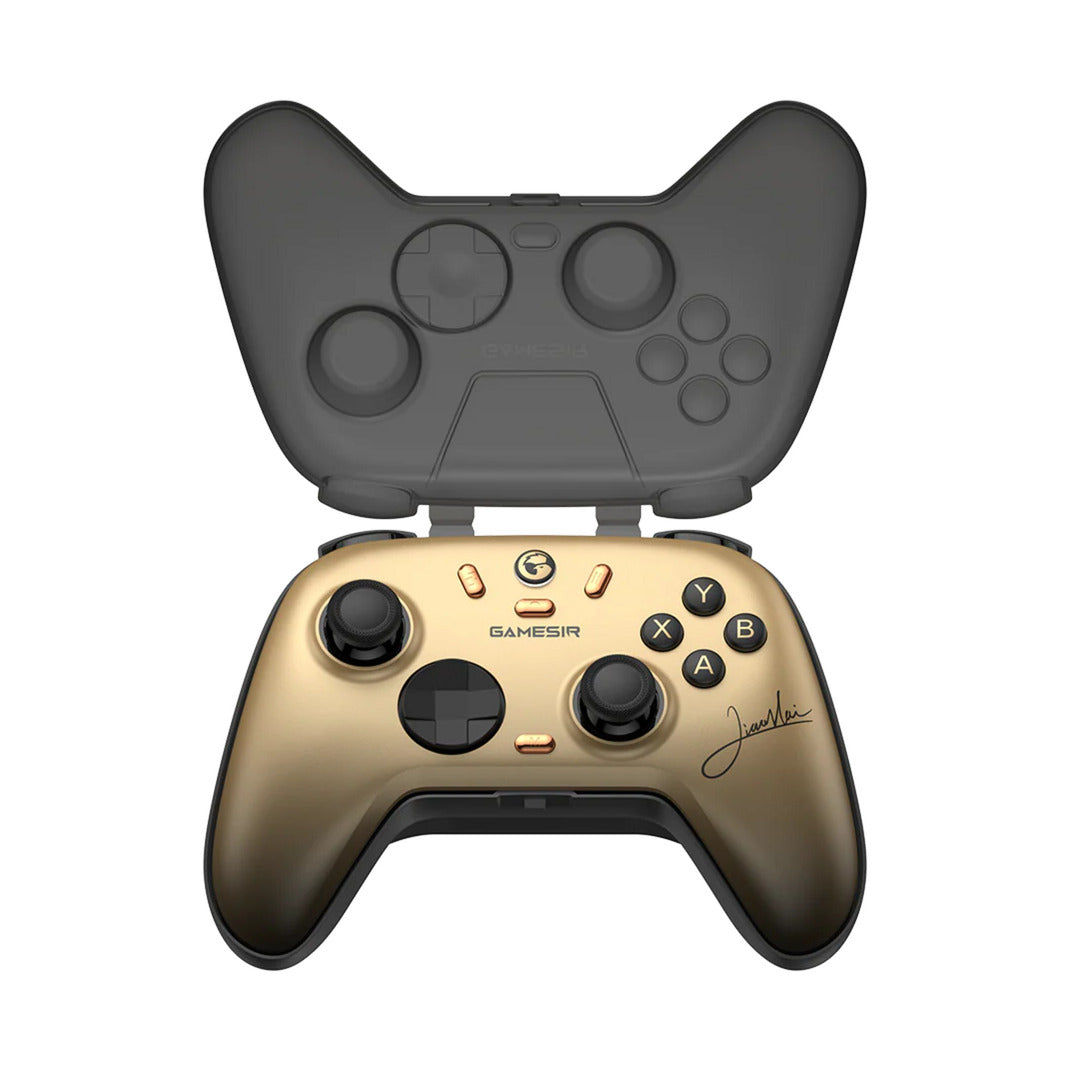 Gamesir Nova 2 Lite Manette de jeu sans fil multiplateforme Champion Edition (Or Noir, Switch, PC, Android et iOS, Bluetooth 2,4 GHz USB)
