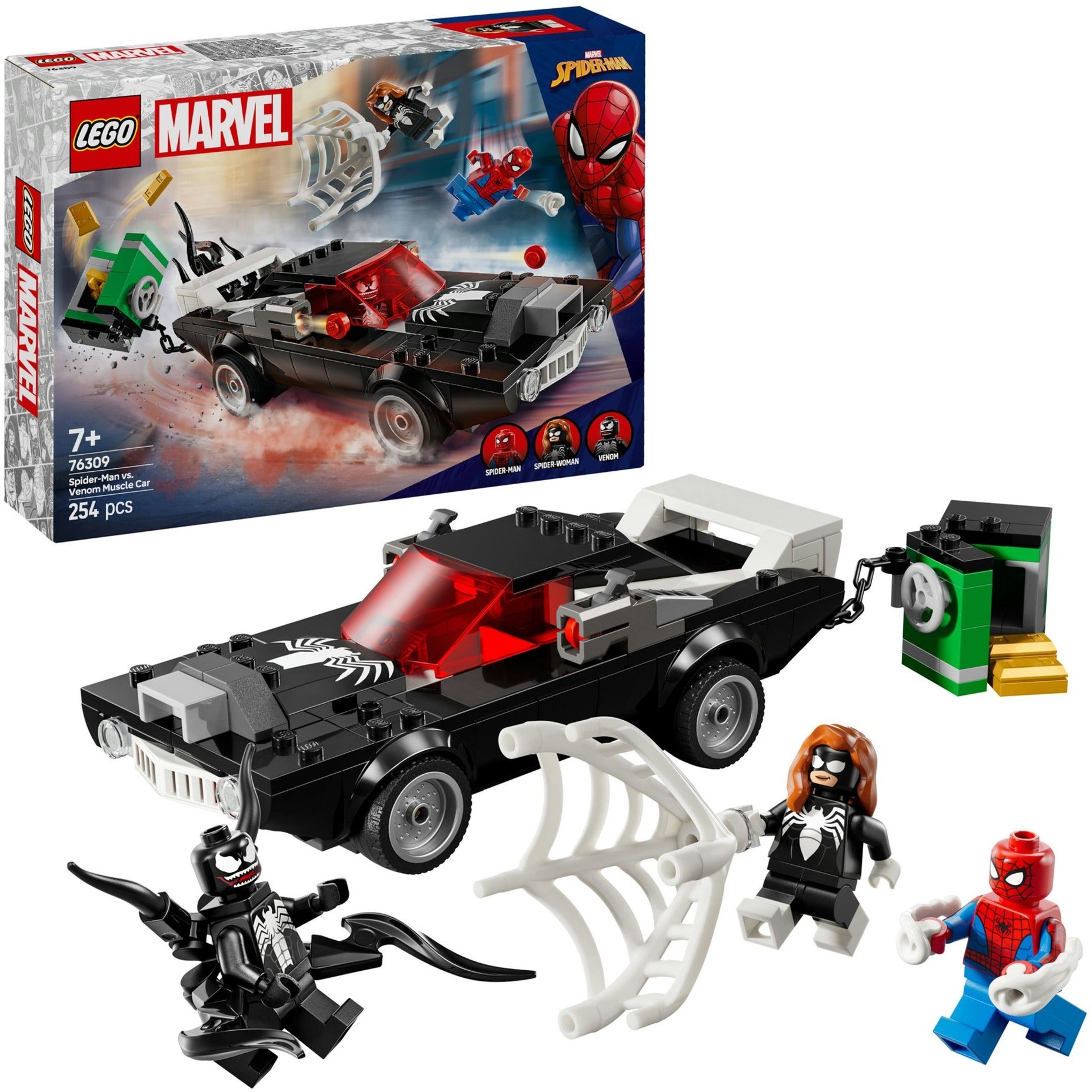 LEGO LEGO Super Heroes 76309 Spider-Man Vs. Voiture classique de venin