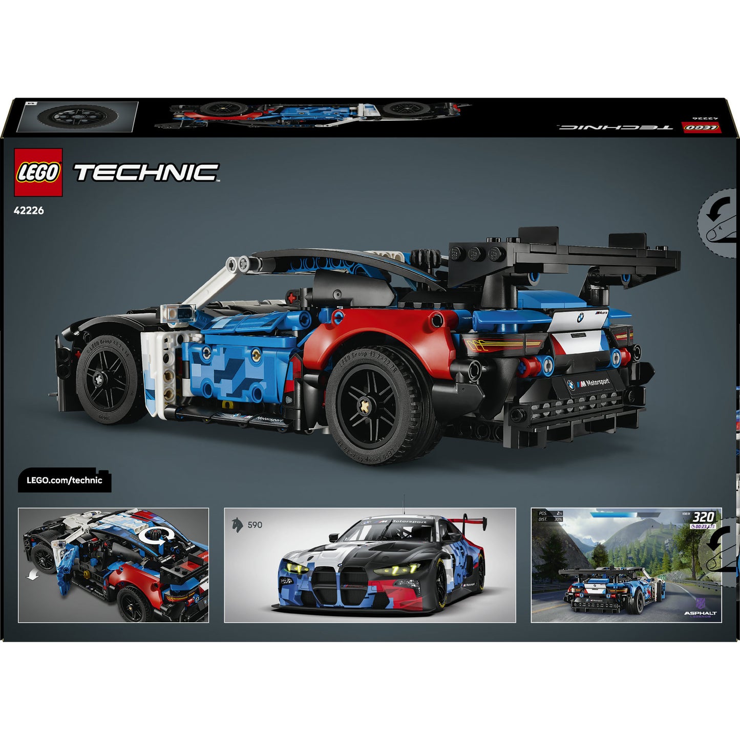 Lego technic 42226 voiture de course bmw m4 gt3 evo