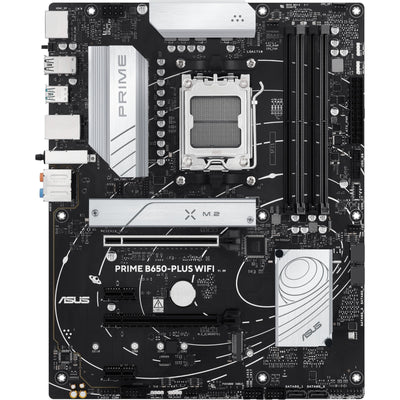 Carte mère Asus Prime B650-Plus WiFi Socket AM5 (argent noir, RAID, 2,5 Go-LAN, WiFi 6e, BT 5.3, son, ATX)