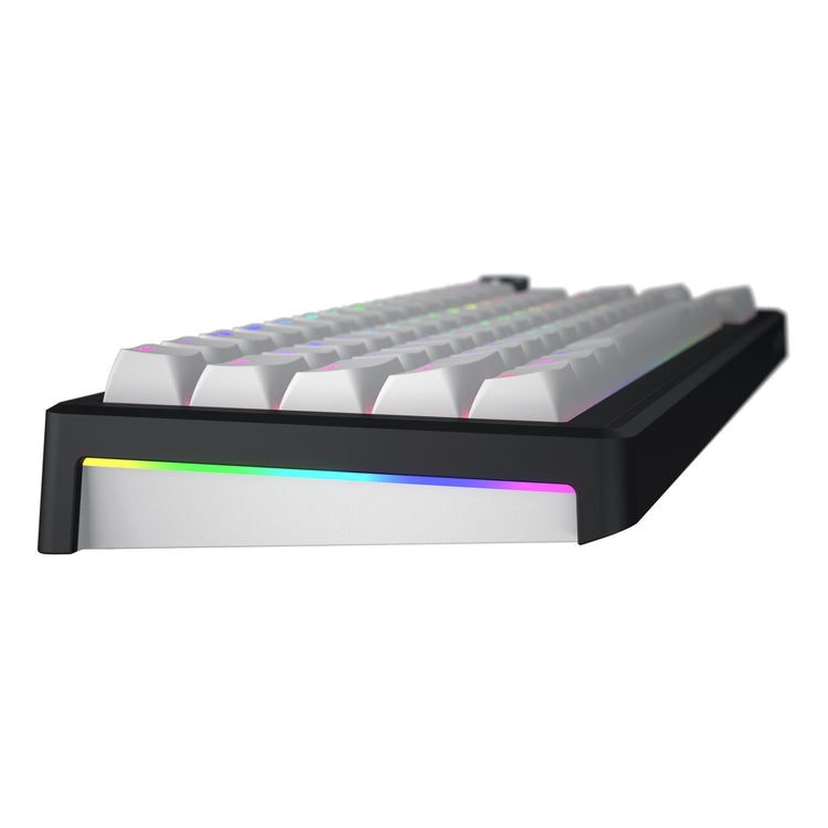 Hator skyfall sans fil, clavier de jeu (noir, disposition américaine, hator aurum sterling, 65 %, RVB, ABS double injection, échange à chaud, Bluetooth USB-C 2,4 GHz)