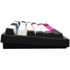 Lorgar kbp7075w, clavier de jeu (noir, disposition américaine, violet toxique logar, 75%, rvb, remplaçable à chaud, pbt double-shot, bluetooth 2.4ghz usb)
