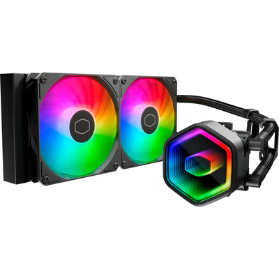 Cooler Master MLW-D24M-A18PA-R1 MasterLiquid 240 Core II Argb, radiateur 280 mm, 2x 120 mm, argb2 gen 2