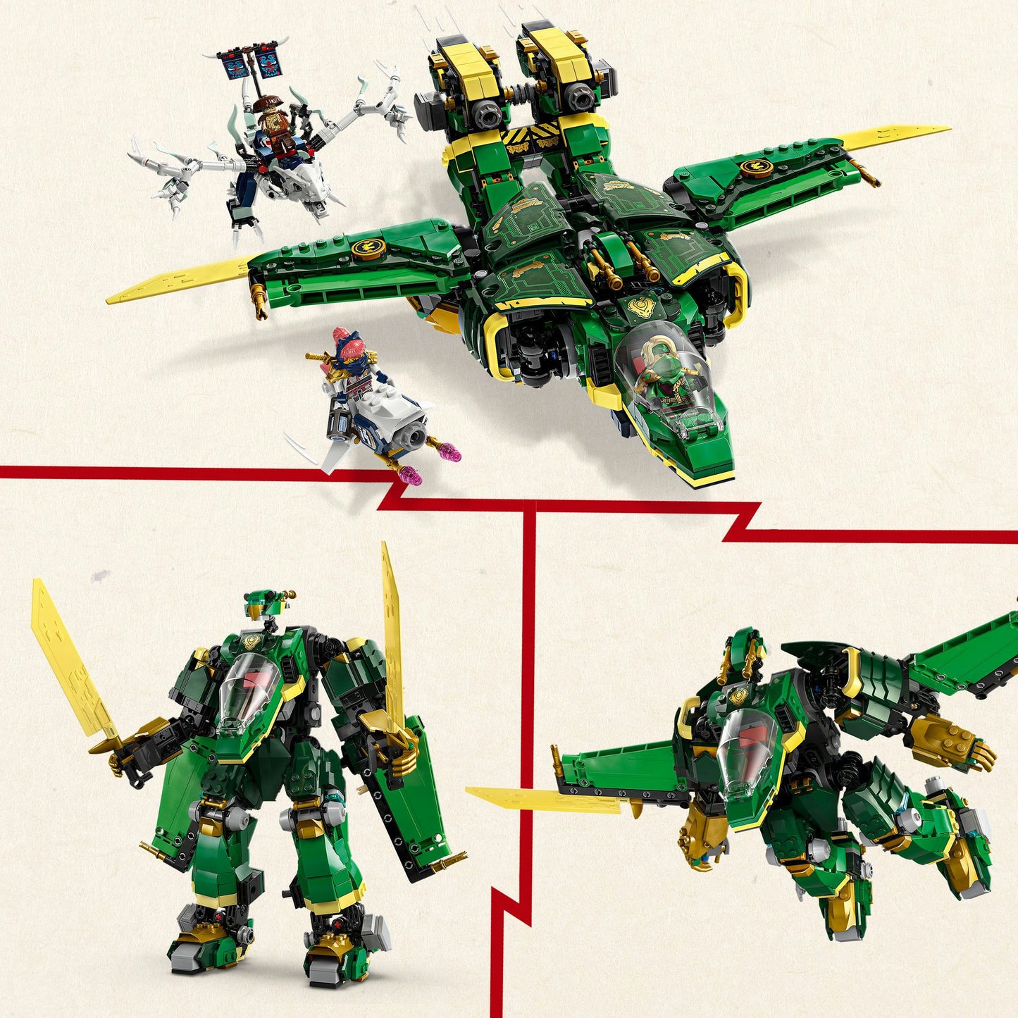 LEGO 71845 Ninjago Lloyds Plane Mecha