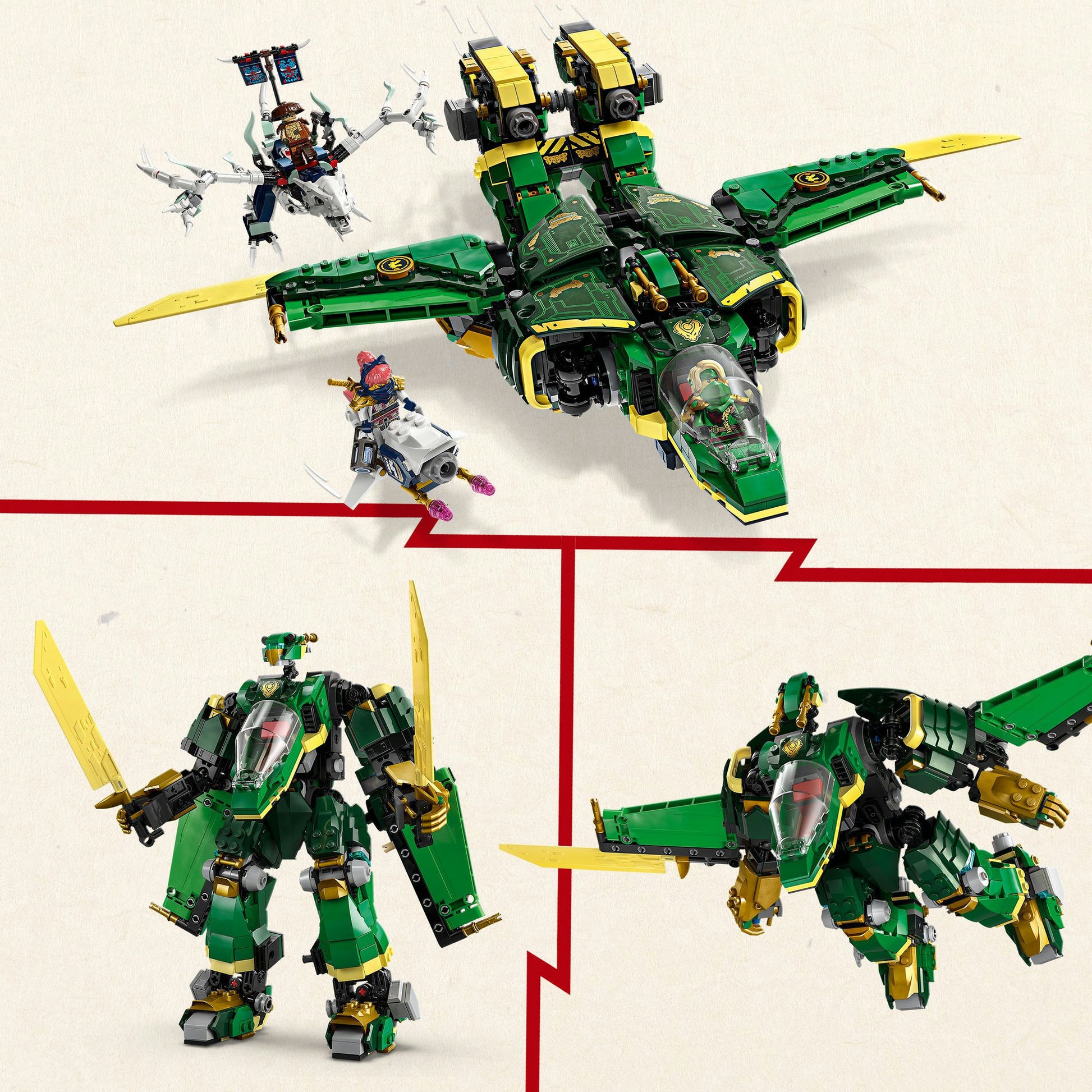 LEGO 71845 Ninjago Lloyds Plane Mecha