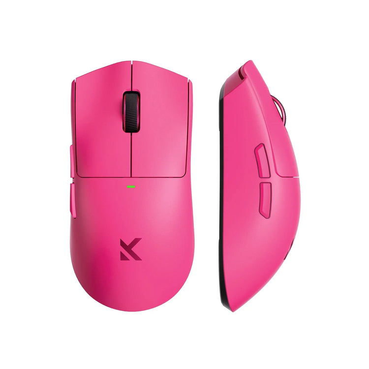 Souris de jeu sans fil ultra légère Mchose K7 (rose, RVB, USB 2,4 GHz, 42 000 dpi)