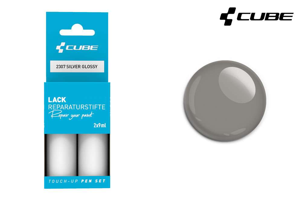 Set de stylos de retouche Cube gris brillant