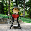 Kamado Joe Joe Jr-kar avec des tables latérales