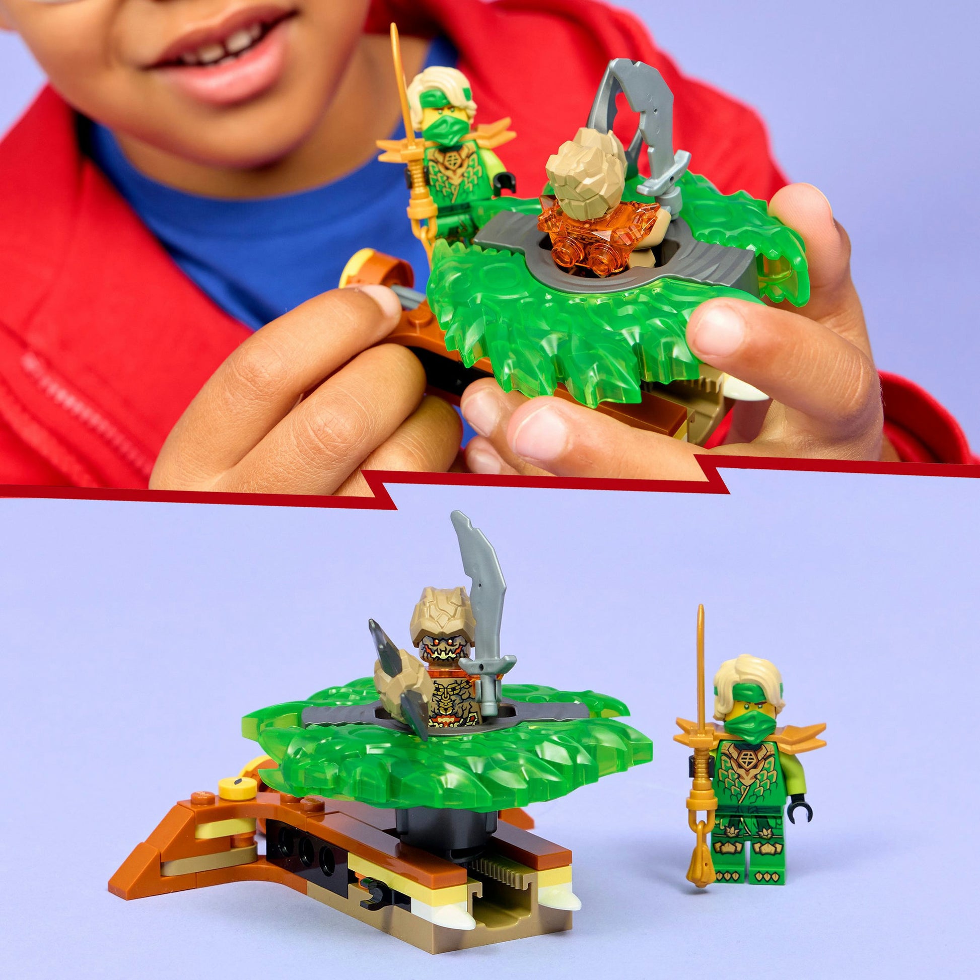 Lego Ninjago 71850 Lloyd contre la terre échantillon dans spinner | 2 pièces