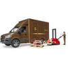 Bruder MB Sprinter Ups avec pilote et accessoires