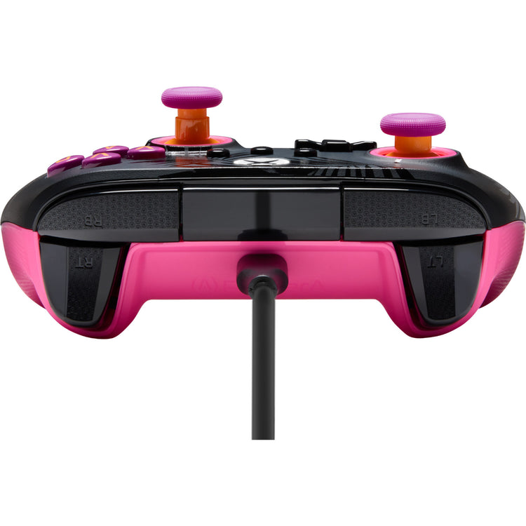Powera Advantage Plus Manette filaire pour Xbox Series X|s – Palmiers au clair de lune (rose, Xbox Series X|s, Xbox One, PC)