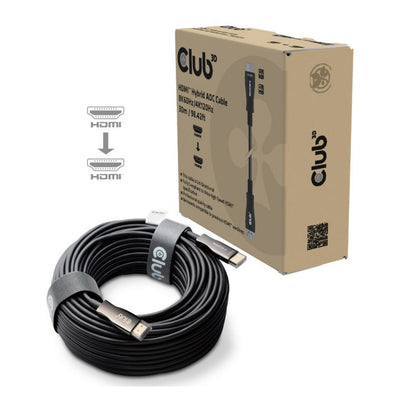 Câble AOC hybride HDMI Club 3D 8K60Hz 4K120Hz 30m (noir)