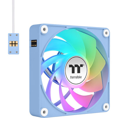 Thermaltake ct120 ex reverse argb sync ventilateur de refroidissement PC hortensia bleu (pack de 3 ventilateurs) ventilateurs de boîtier (bleu clair, 3 pièces, 120 x 120 x 25 mm, pwm)