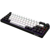 Lorgar kbp70mw, clavier de jeu (noir, disposition américaine, violet toxique logar, 65%, rvb, remplaçable à chaud, pbt double-shot, bluetooth 2.4ghz usb)