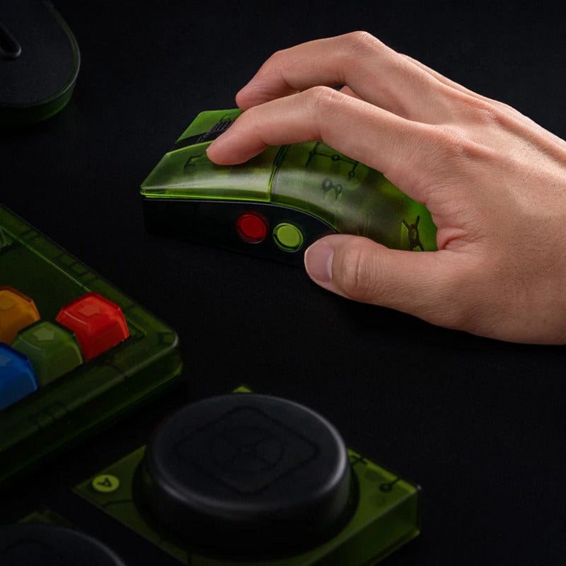 Souris rétro r8 8bitdo - édition Xbox (vert, 50 - 26 000 dpi, Bluetooth USB-C 2,4 GHz)