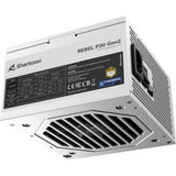 Alimentation modulaire Sharkoon rebel p20 gen2 de 850 watts (blanc, 1x 12v-2x6, 3x pcie) - afbeelding 6