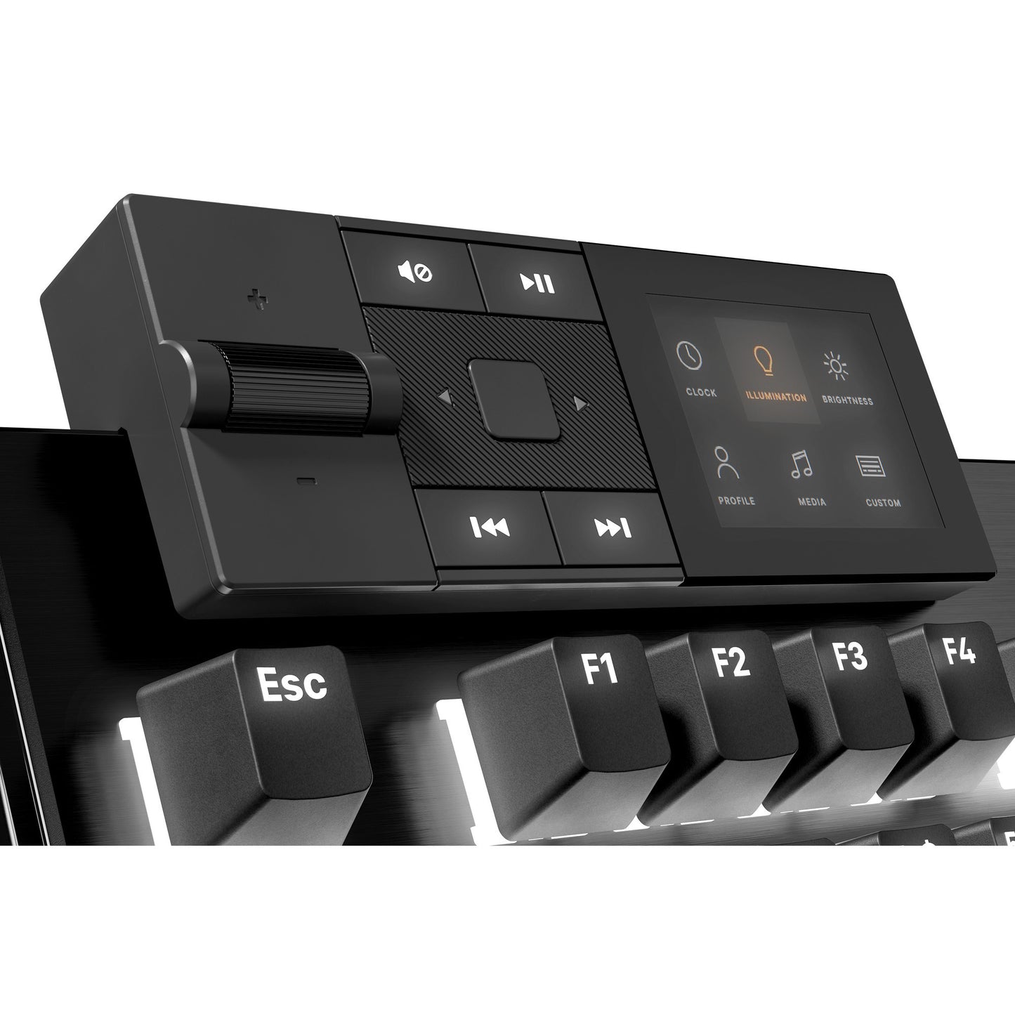 Soyez silencieux! Clavier de jeu mécanique RVB tactile silencieux à montage sombre (noir, disposition américaine (qwerty), tactile silencieux, 100 %, argb, touches pbt à double prise, station d'accueil multimédia)