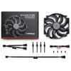 Noctua nf-a14x25r g2 pwm chromax.black ventilateur de boîtier (noir, 140 x 140 x 25 mm)
