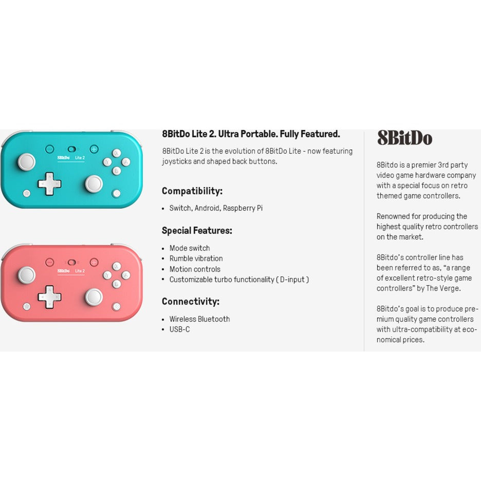 8BitDo Lite 2 Rose