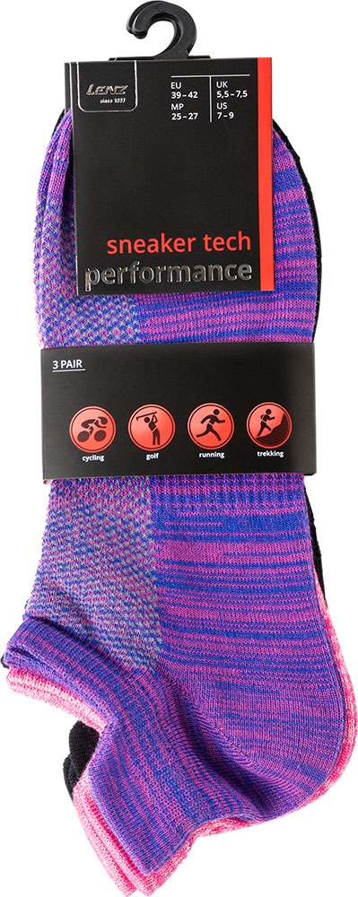 Lenz performance sneaker tech - chaussettes de course (paquet de 3)