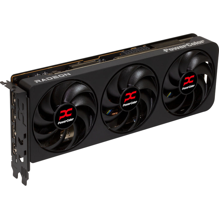 Carte graphique Powercolor Radeon RX 9070 Gre Reaper 12 Go GDDR6 (noir, RDNA4, 3x Display Port, 1x HDMI 2.1)