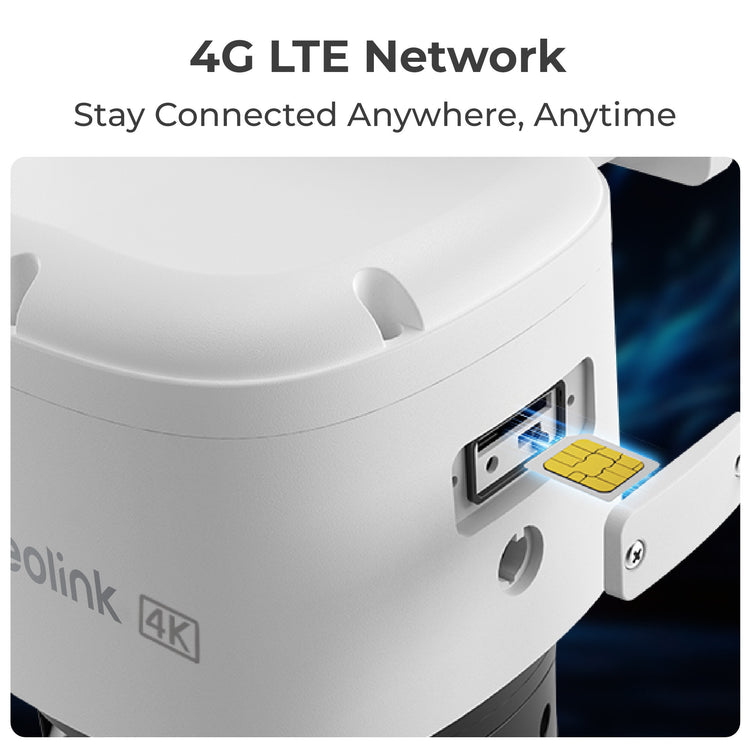 Caméra de sécurité Reolink Trackmix G770 + Solar Panel 2 (blanc noir, 4K 8MP UHD, 4G LTE, avec panneau solaire)