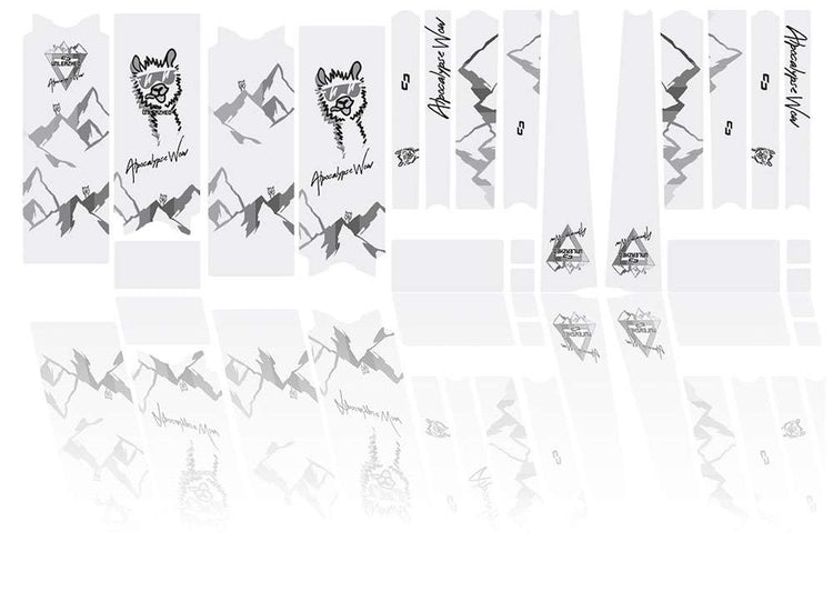 Unleazhed film de protection de cadre anti-rayures pour vélo de gravier bpg01 alpocalypse noir