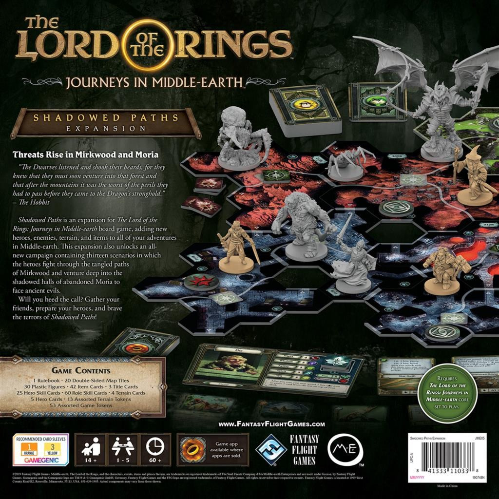 Asmodee le seigneur des anneaux: voyages en terre du milieu -
