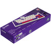 Lorgar kbp70mw, clavier de jeu (blanc, disposition américaine, violet toxique logar, 65%, rvb, remplaçable à chaud, pbt double-shot, bluetooth 2.4ghz usb)