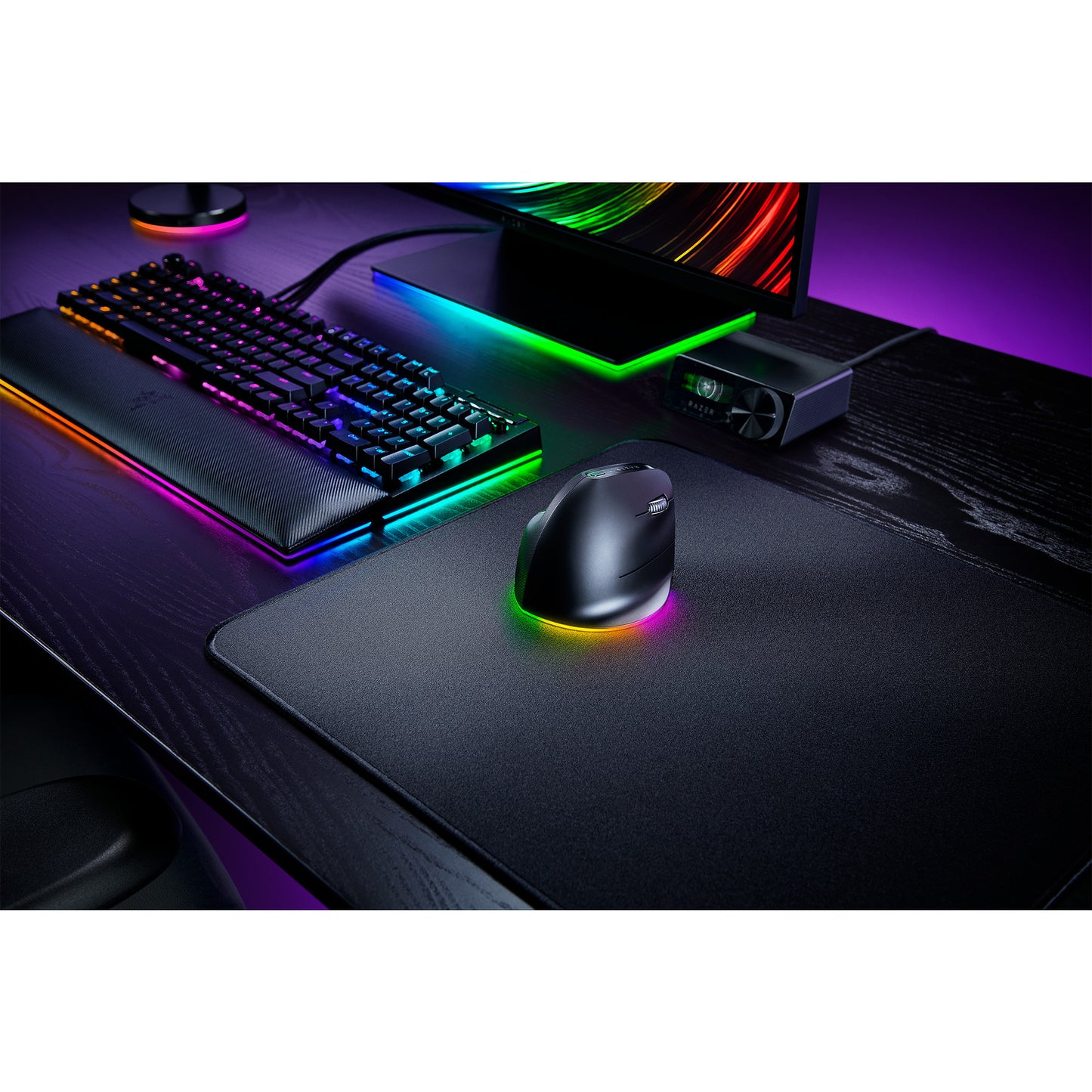 Souris de jeu verticale Razer pro Click v2 (noire, jusqu'à 30 000 dpi, USB-C Bluetooth 2,4 GHz)