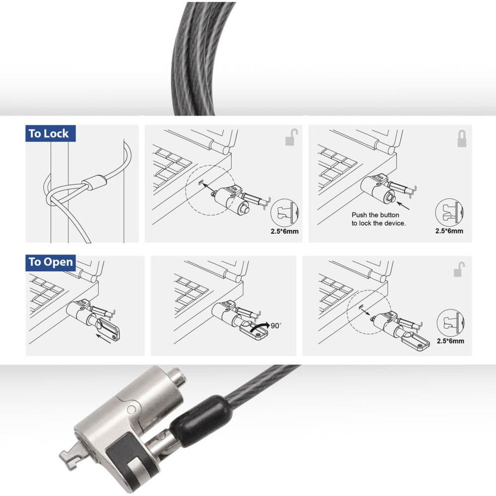 Act Connectivity Nano Liptop Lock avec les clés
