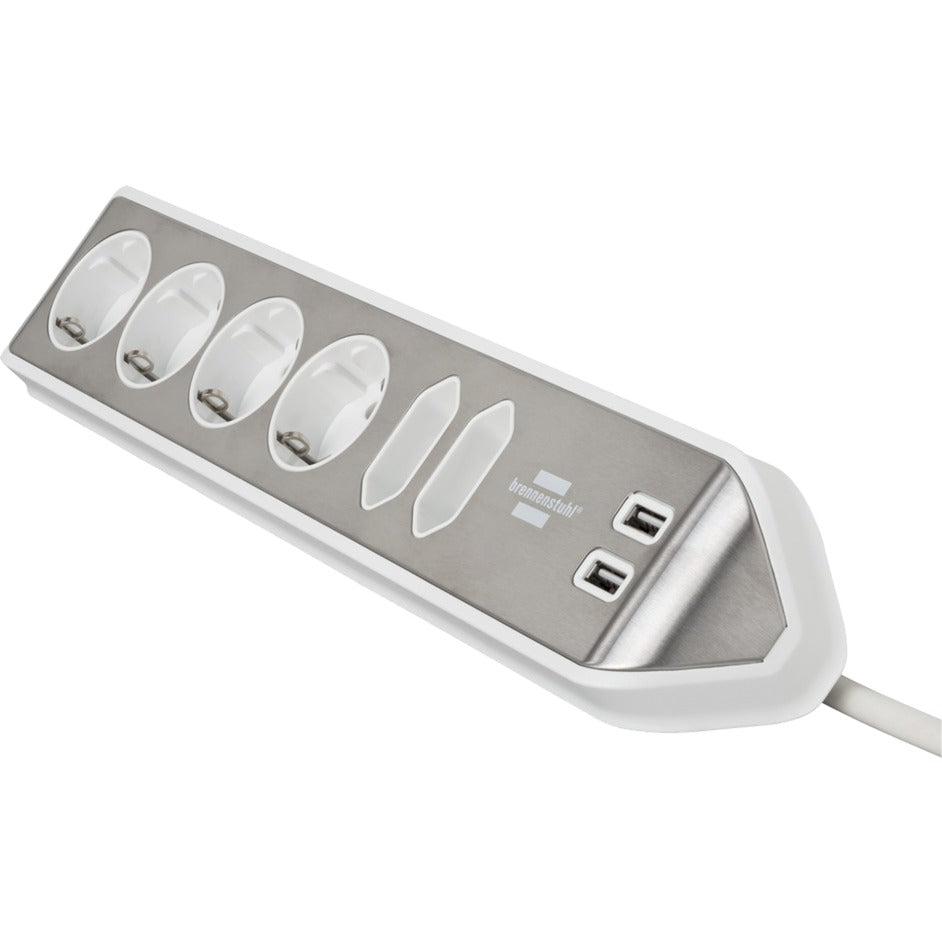 Brennenstuhl Estilo Corner Stop Contact 4 fois avec USB Charge Func