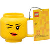 Room Copenhagen Tasse en céramique LEGO avec tête de fille qui fait un clin d'oeil, argile