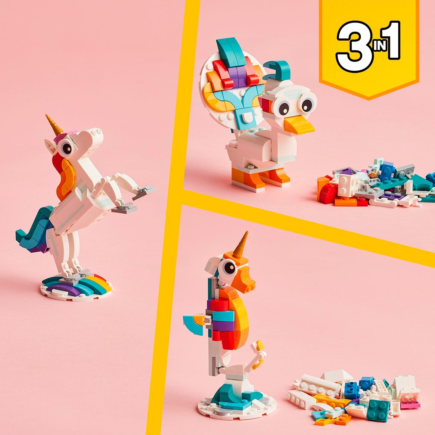 Créateur LEGO 31140 3in1 Unicorne magique