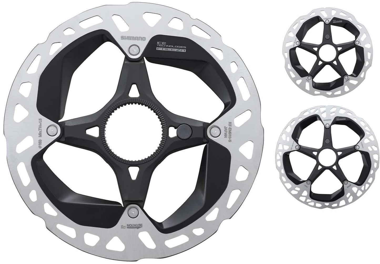 Shimano steps rt-em910 rotor à disque à verrouillage central pour vélo électrique