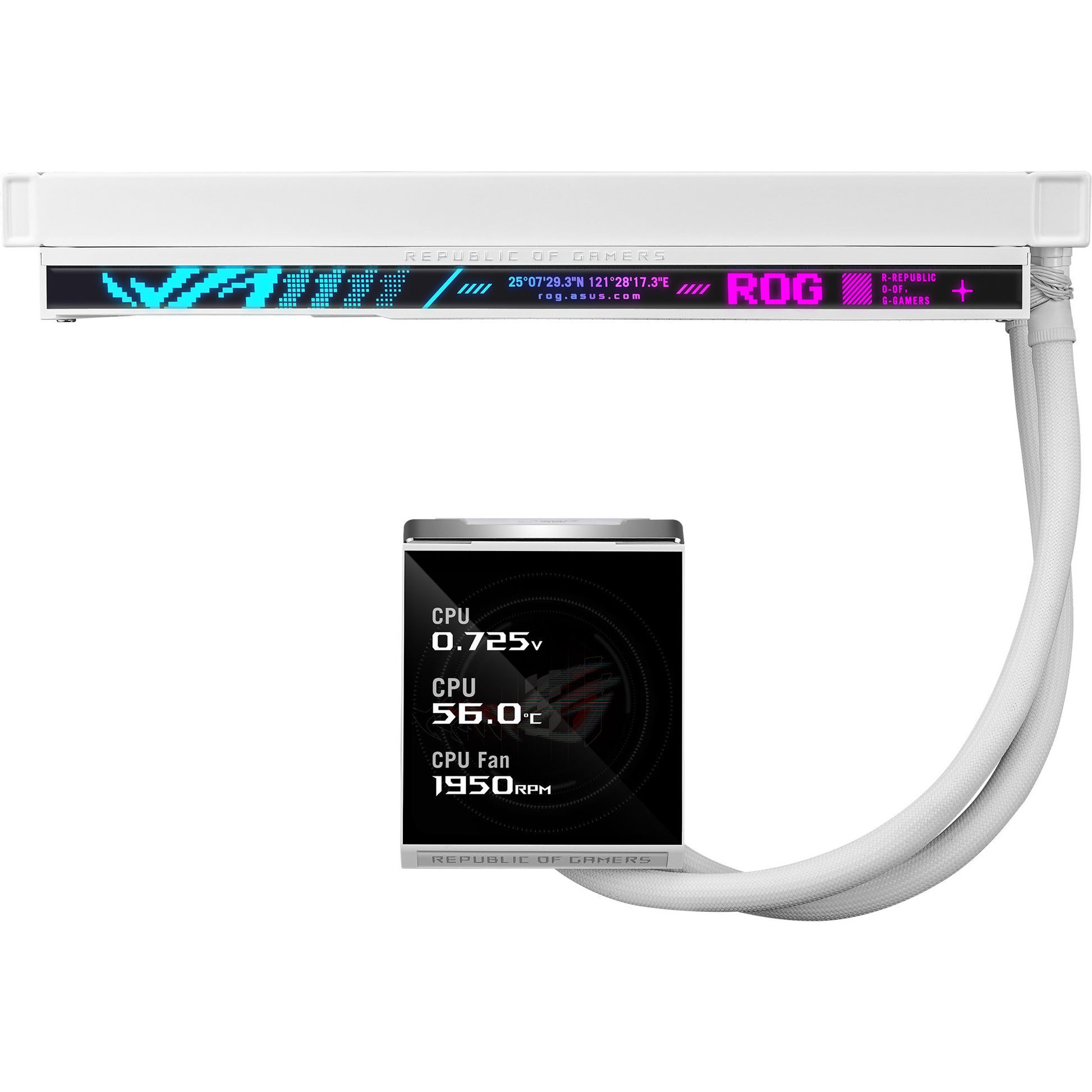 Refroidissement par eau LCD Asus ROG Strix LC IV 360 ARGB (blanc, PWM 4 broches)