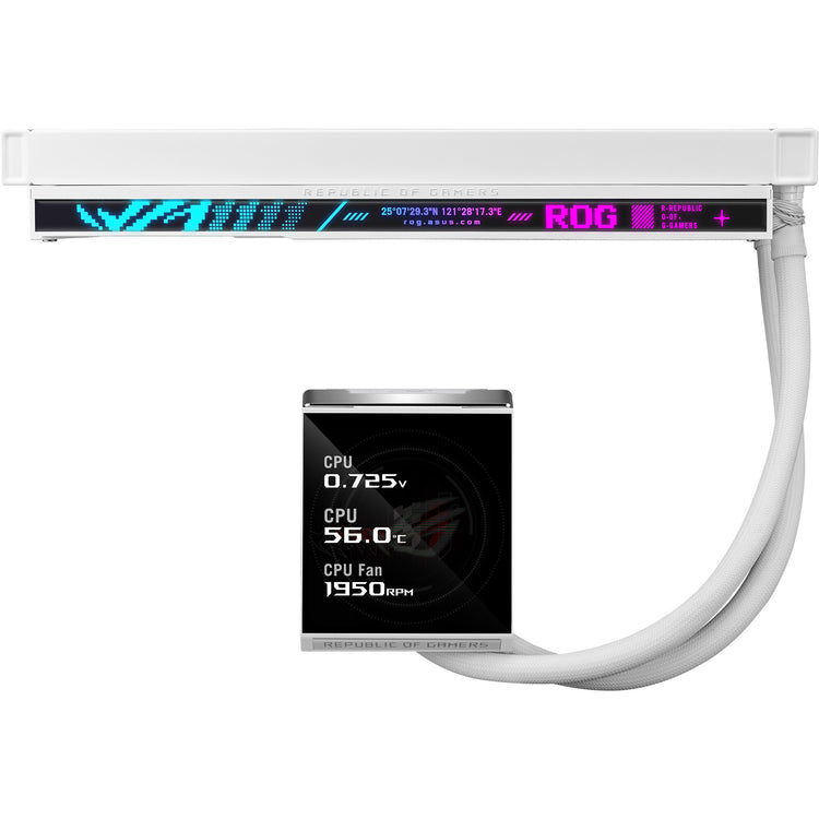 Refroidissement par eau LCD Asus ROG Strix LC IV 360 ARGB (blanc, PWM 4 broches)