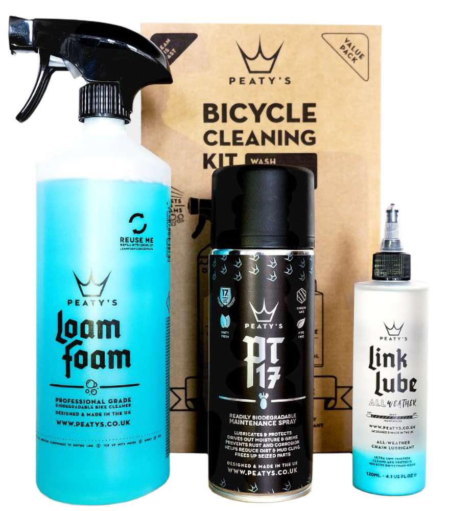 Kit de nettoyage pour vélo Peaty's - lavage, prévention, lubrification